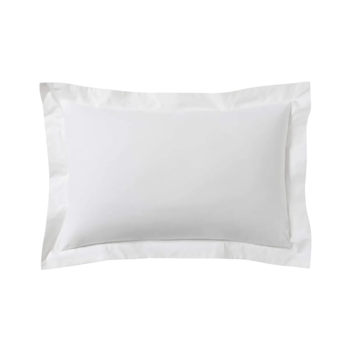 Lot de 2 taies d'oreillers blanc 100% coton