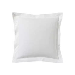 Lot de 2 taies d'oreillers blanc 100% coton
