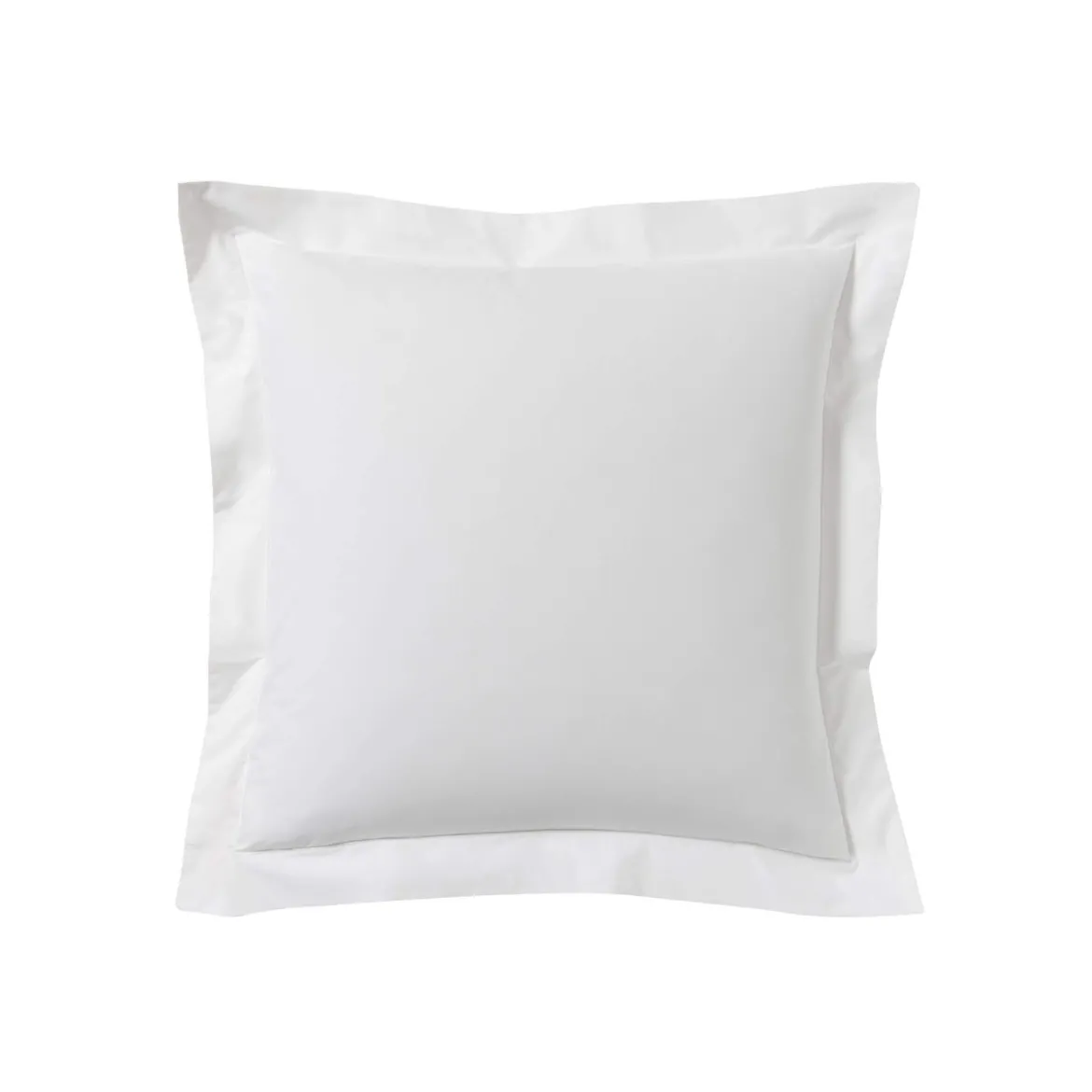 Lot de 2 taies d'oreillers blanc 100% coton