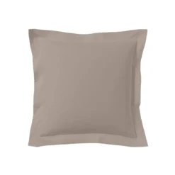 Lot de 2 taies d'oreillers percale lin