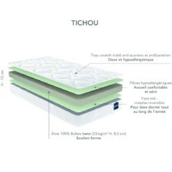 Matelas bébé Bultex nano confort ferme TICHOU