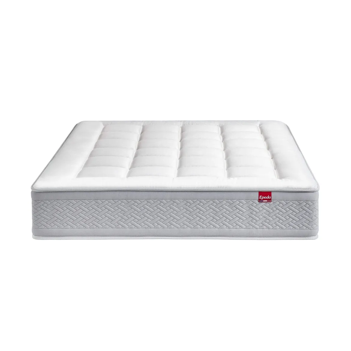 Matelas capitonné Epeda ressorts ensachés, cachemire et soie Le Majestueux