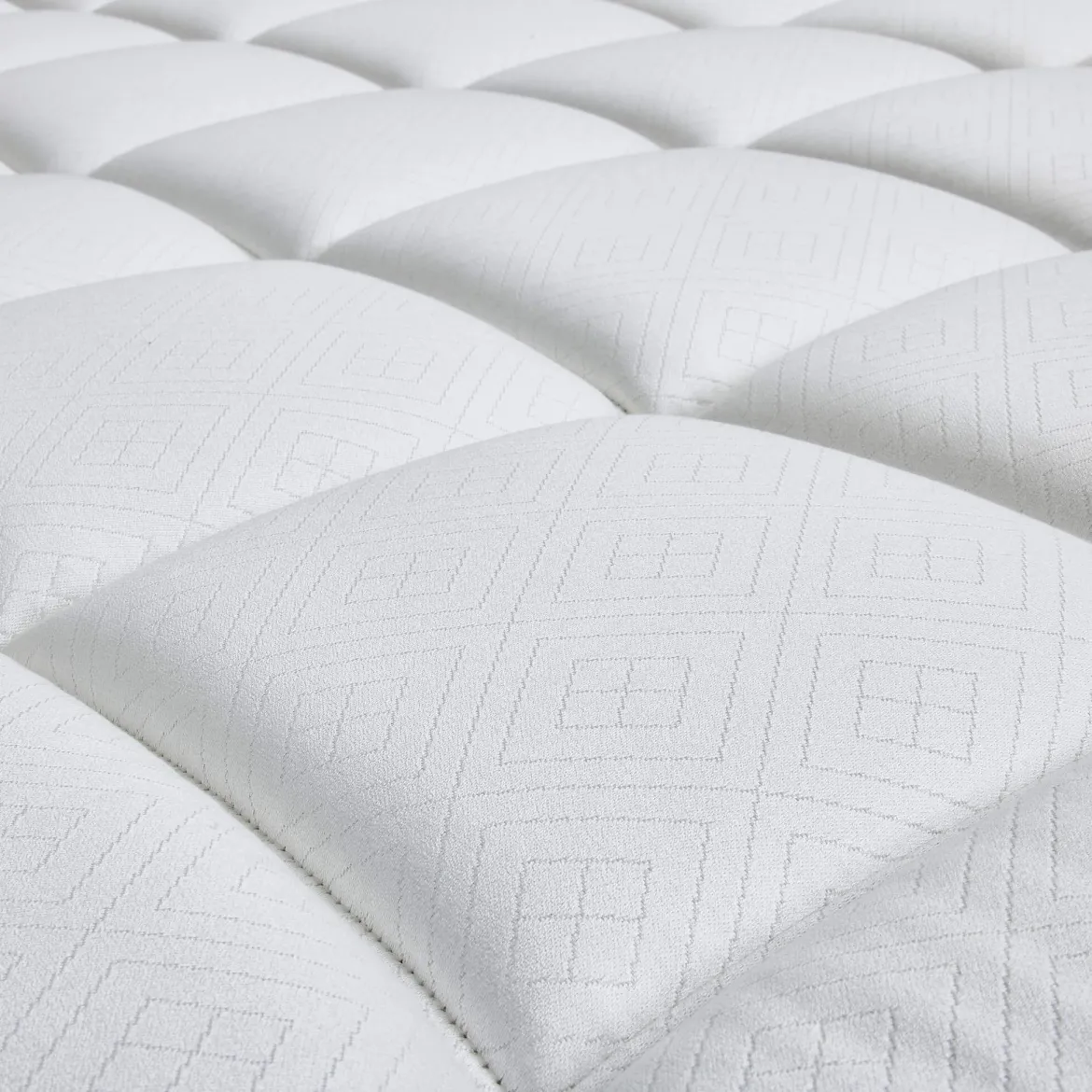 Matelas capitonné Epeda ressorts ensachés, cachemire et soie Le Majestueux