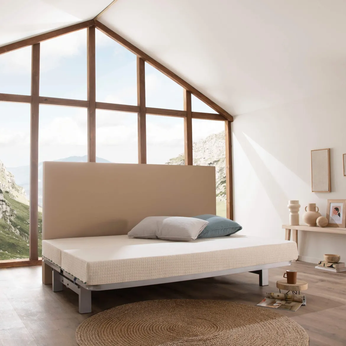 Matelas clic-clac naturel 100% latex naturel Aube - SOMEO