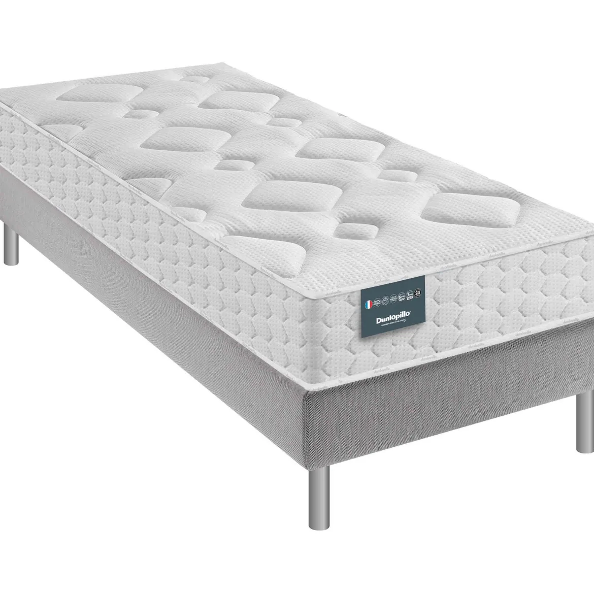 Matelas Dunlopillo couchage latex Aérial® ferme 24cm LILAS