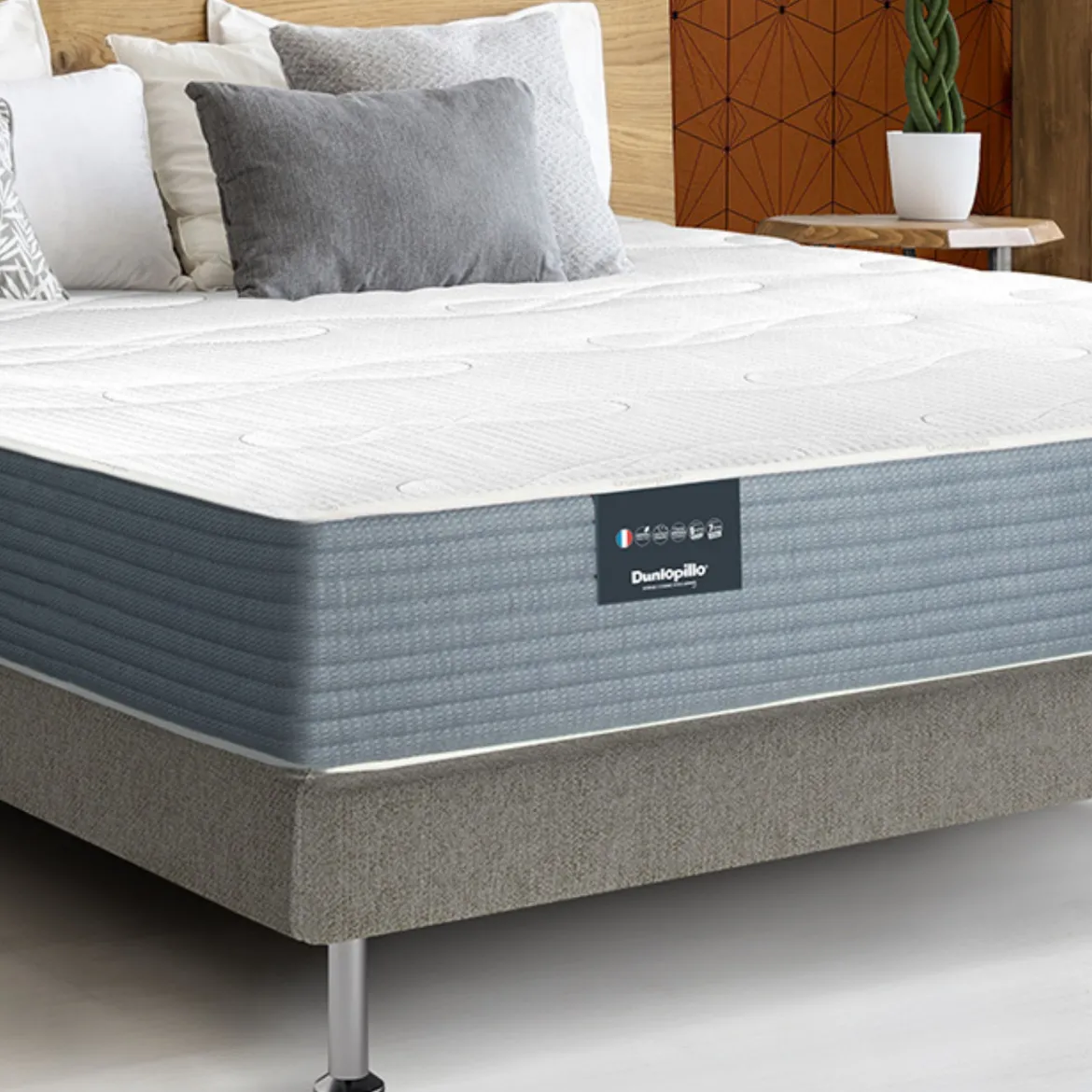 Matelas Dunlopillo en mousse Aerial® 2.0 Ferme - COQUELICOT 2