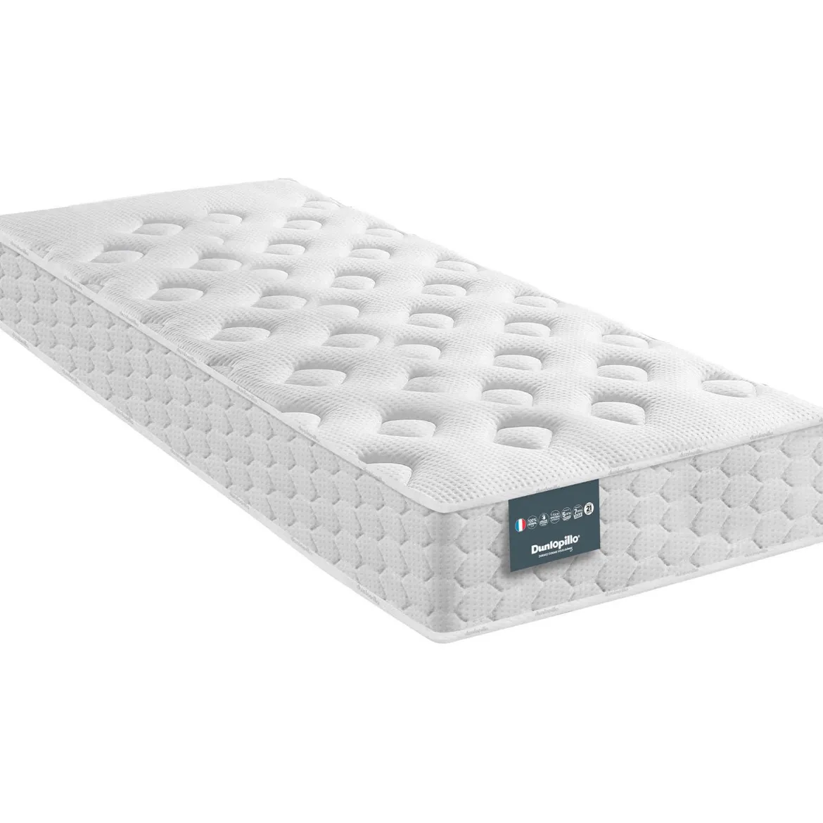 Matelas Dunlopillo mousse mémoire Aérial® moelleux 21cm NARCISSE