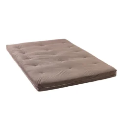 Matelas futon en coton ferme tissu velours côtelé - Terre de Nuit