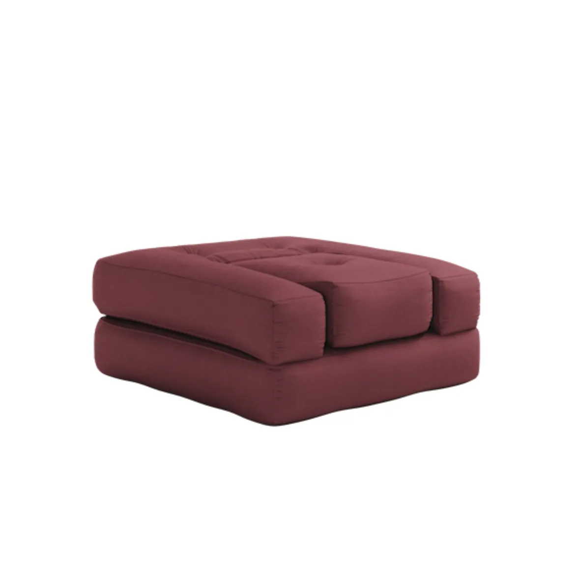 Matelas futon et pouf 2 en 1 CUBE 90x190