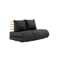 Matelas futon et tête de lit bois massif naturel SHIN SANO 140x200