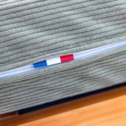 Matelas futon latex ferme tissu velours côtelé - Terre de Nuit
