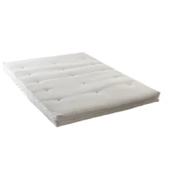 Matelas futon mémoire de forme ferme tissu velours côtelé - Terre de Nuit