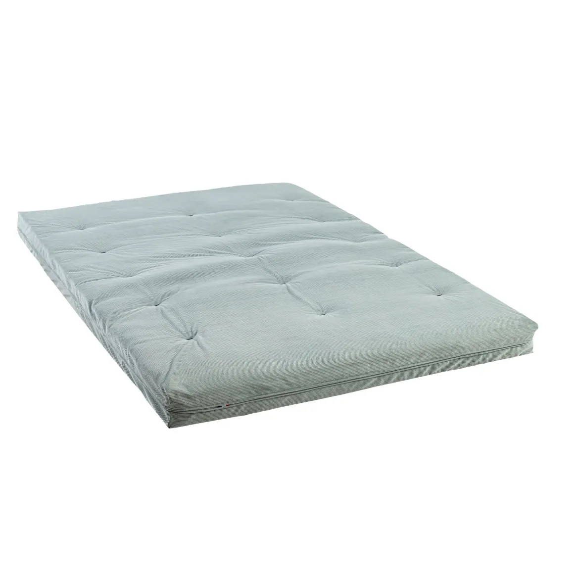 Matelas futon mémoire de forme ferme tissu velours côtelé - Terre de Nuit