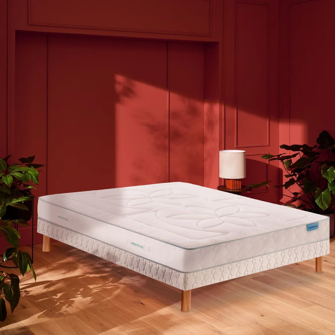 Matelas latex 100% naturel 7 zones 22cm Merinos COZYGREEN 2