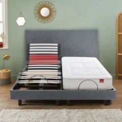 Matelas lit électrique en ressorts ensachés et mémoire de forme Epeda Balade