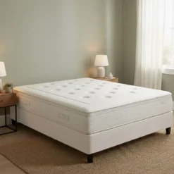 Matelas Simmons ressorts ensachés + mousse mémoire grand confort 33cm SW6