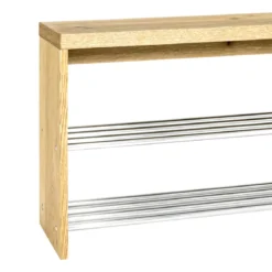 Meuble à chaussures avec banc en bois imitation chêne - MC15038