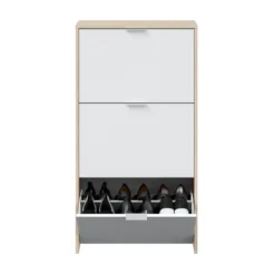 Meuble à chaussures avec 3 portes, capacité 18 paires - MC81011