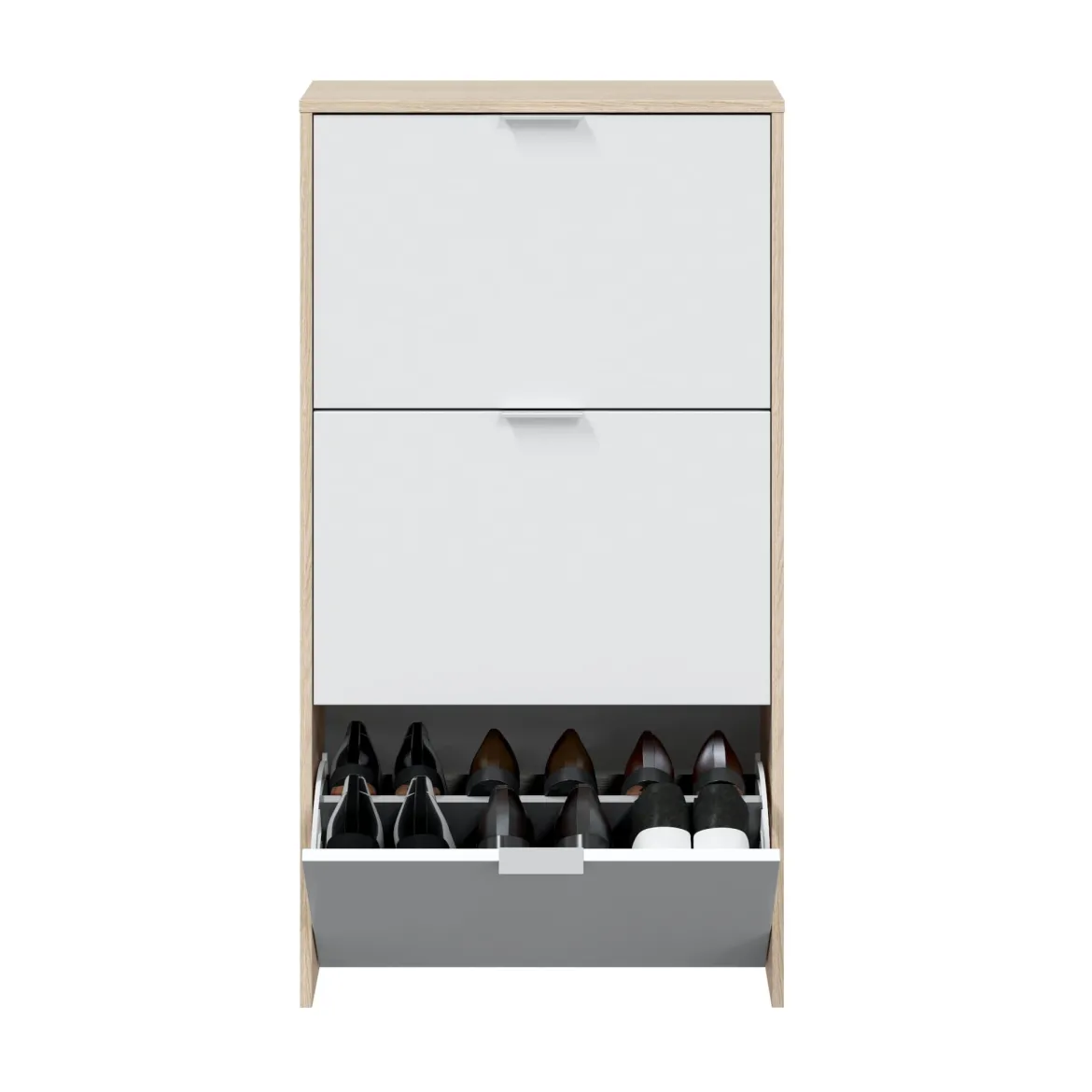 Meuble à chaussures avec 3 portes, capacité 18 paires - MC81011