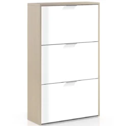 Meuble à chaussures avec 3 portes, capacité 18 paires - MC81011