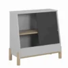 Meuble de rangement enfant avec porte coulissante ardoise - RA5042