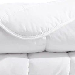 Pack couette mi-saison 350g et oreiller éco naturel moelleux enveloppe coton bio Someo