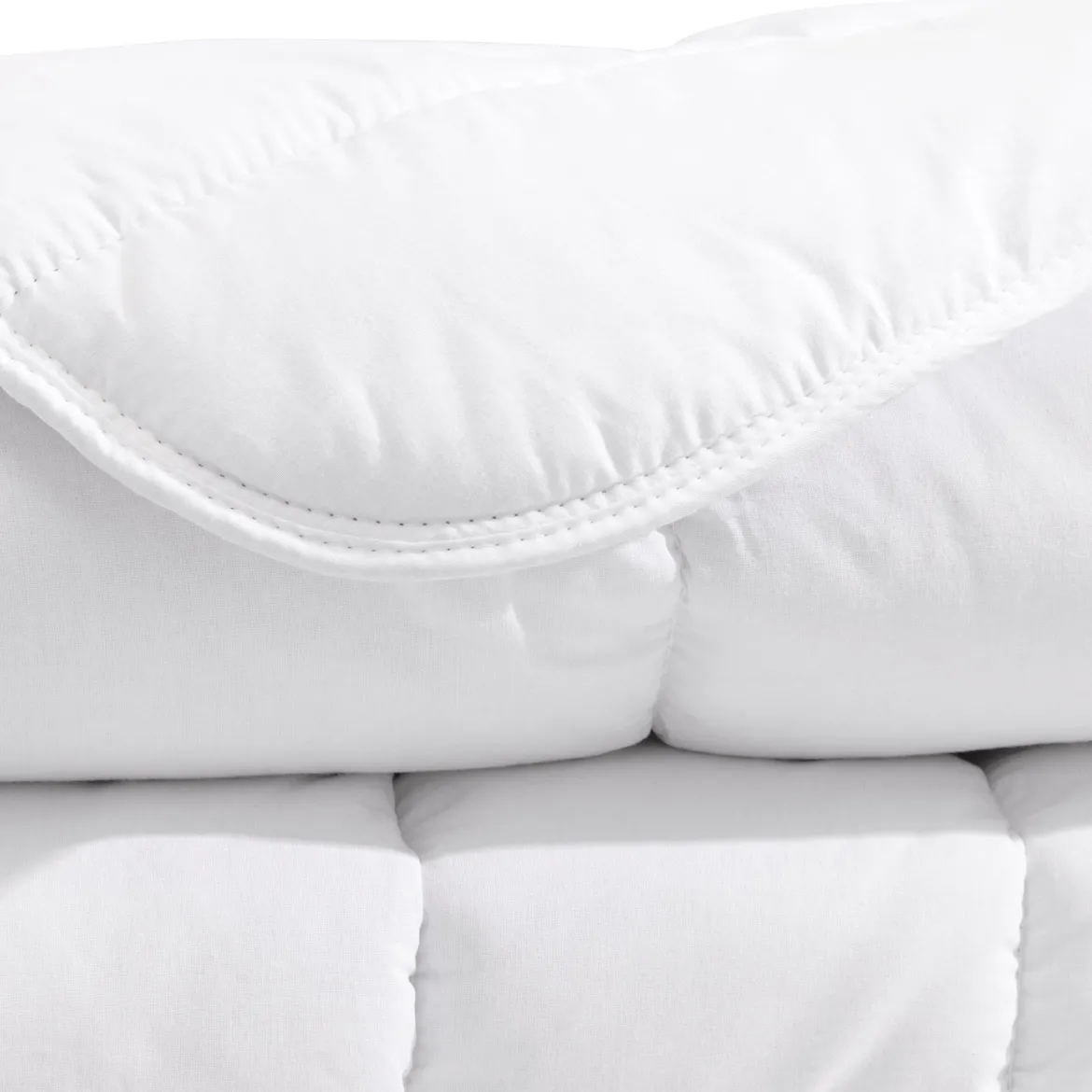 Pack couette mi-saison 350g et oreiller éco naturel moelleux enveloppe coton bio Someo