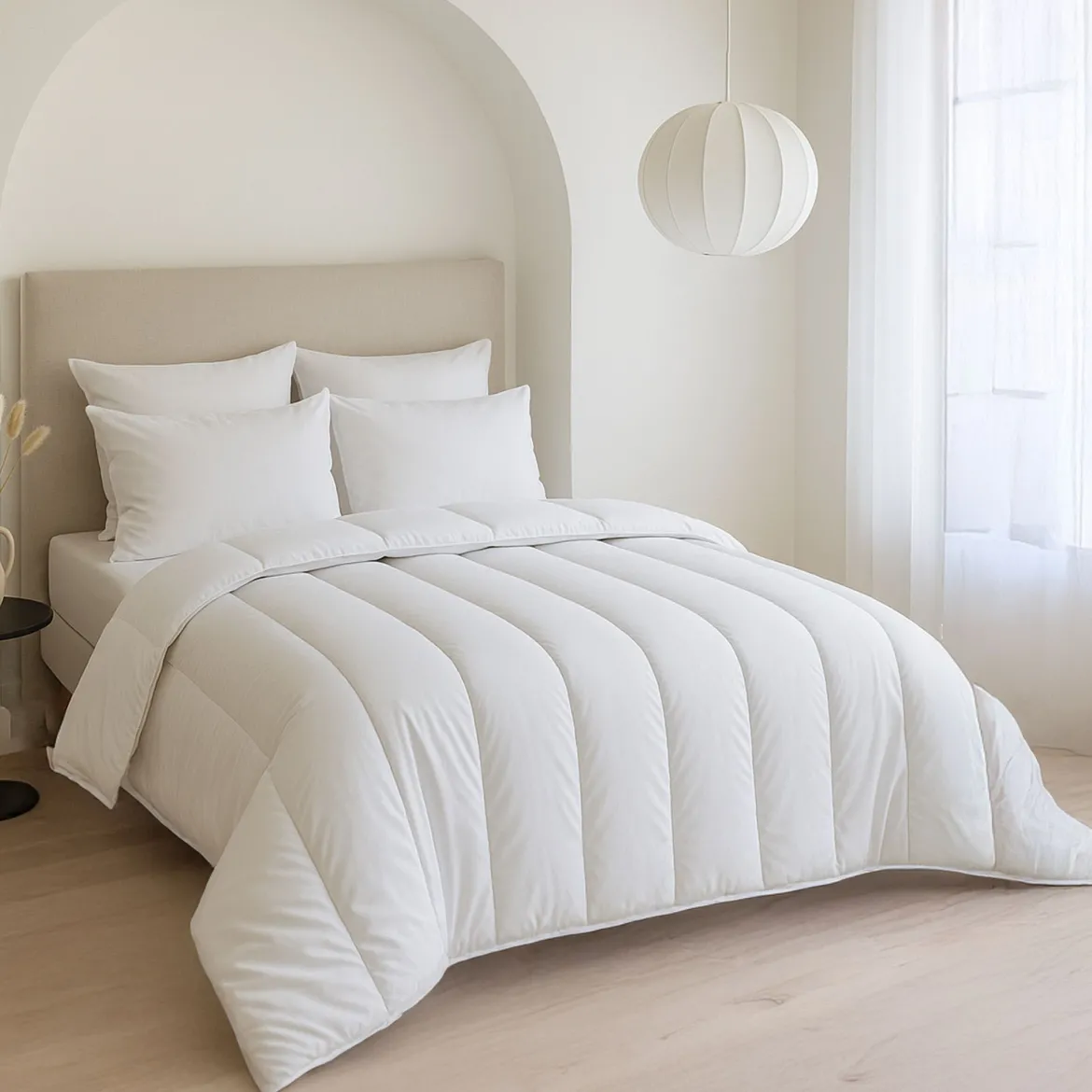 Pack couette tempérée mi-saison et oreiller moelleux - Someo