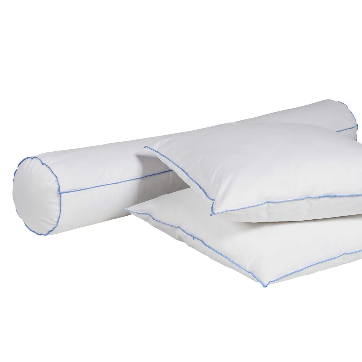Pack oreiller et traversin moelleux/ferme duvet de canard anti-allergènes Someo