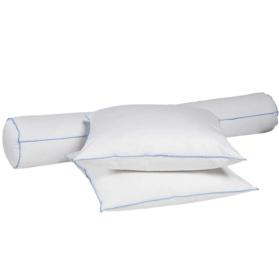 Pack oreiller et traversin moelleux/ferme duvet de canard anti-allergènes Someo