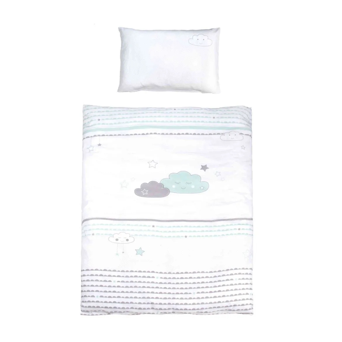Parure de lit bébé Happy cloud 100x135 cm