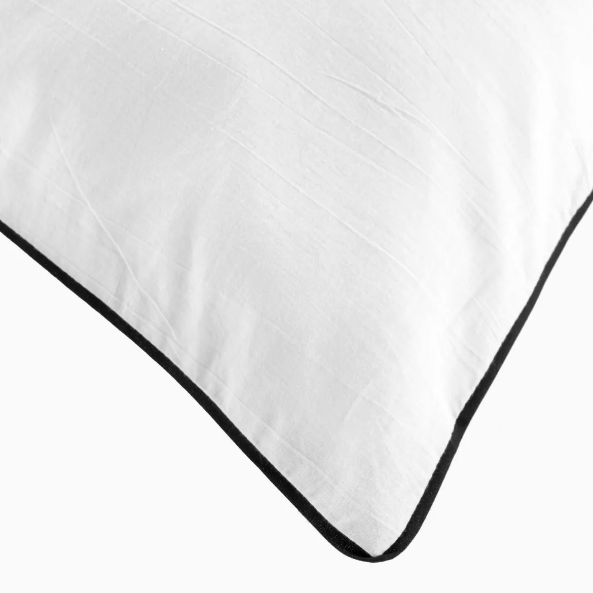 Parure de lit coton lavé Linette Blanc
