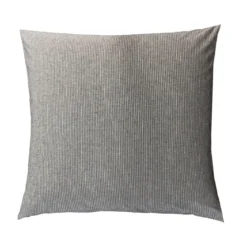 Parure de lit coton rayure gris Terre de Nuit Eden