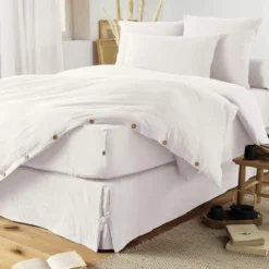 Parure de lit double gaze de coton Terre de Nuit