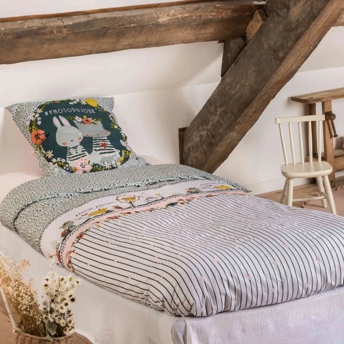 Parure de lit enfant Jardinage