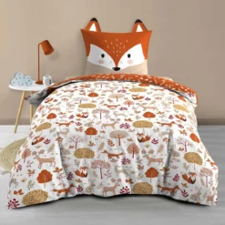 Parure de lit enfant réversible 140x200 coton Douceur d'Intérieur Roxy