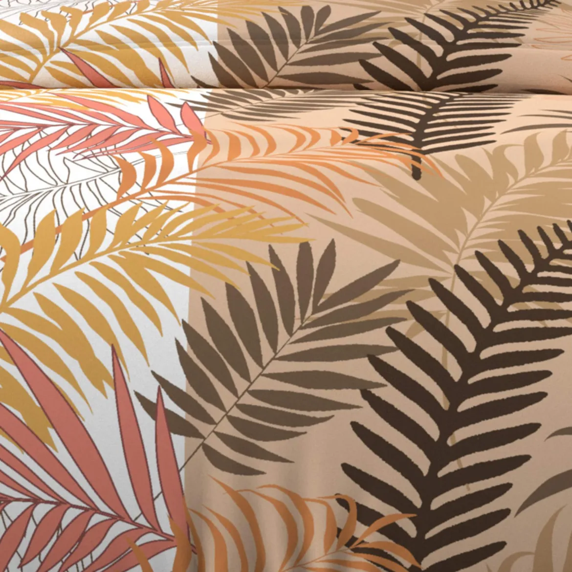 Parure de lit Jungle blanc