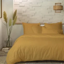 Parure de lit percale de coton Terre de Nuit