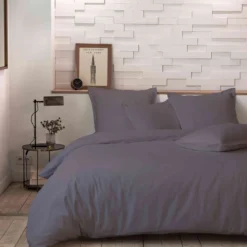 Parure de lit percale de coton Terre de Nuit