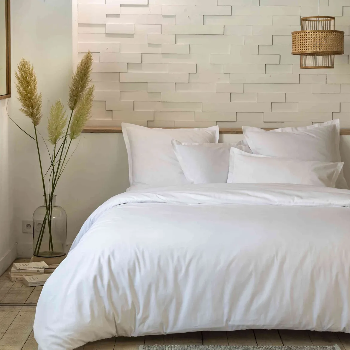Parure de lit percale de coton Terre de Nuit