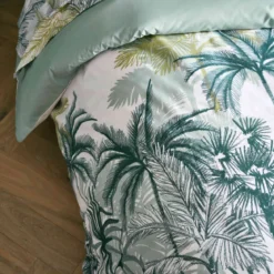 Parure de lit percale Trinidad mousson - Tradilinge