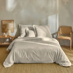 Parure de lit percale unie