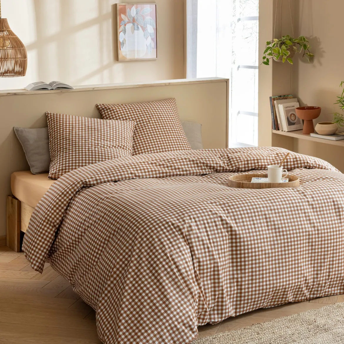 Parure de lit Vichy