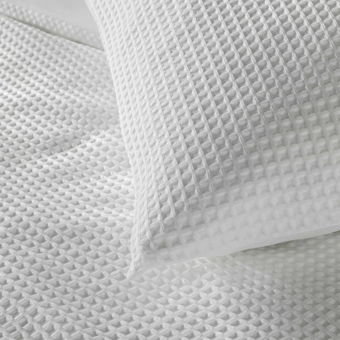 Parure de lit 240x220 microfibre gaufrée blanc Douceur d'Intérieur Abelia