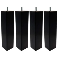 4 pieds carrés bois wengué