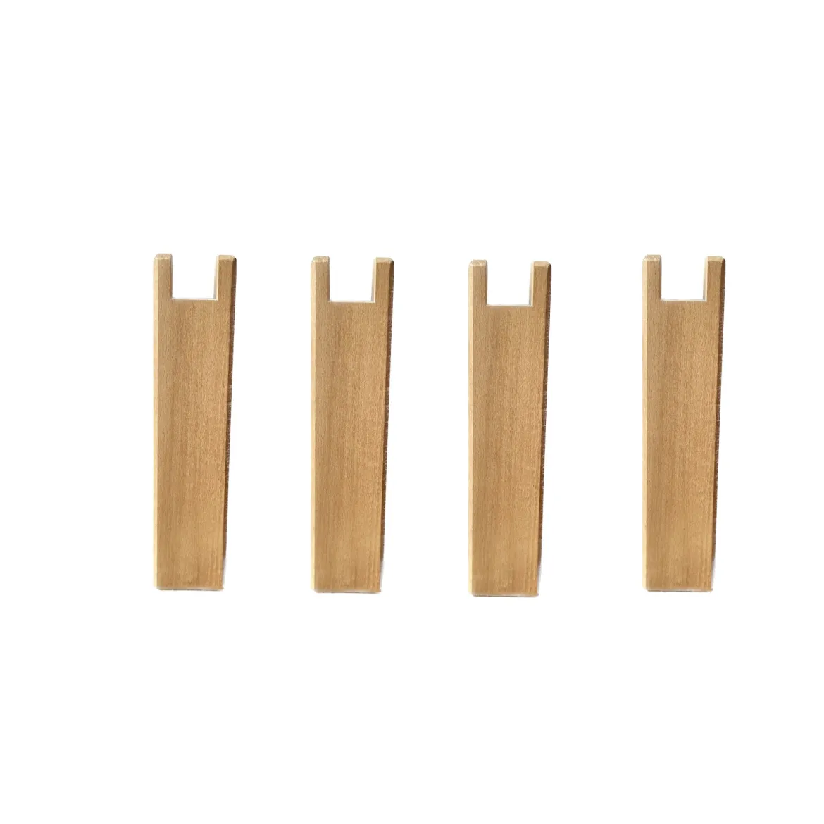 4 pieds carrés pour cadre à lattes bois 25 cm