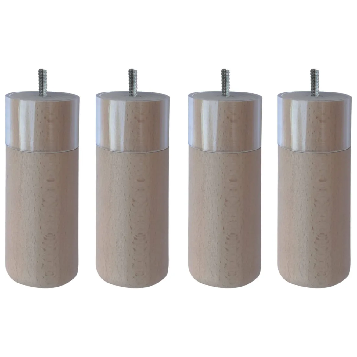 4 pieds cylindriques anti-punaises