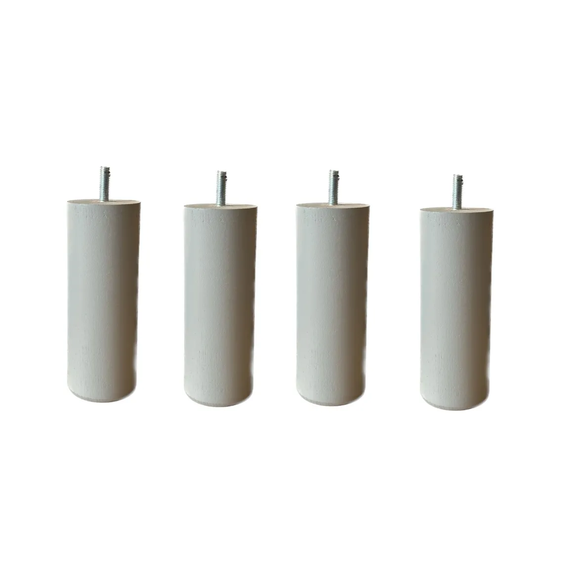 4 pieds cylindriques bois