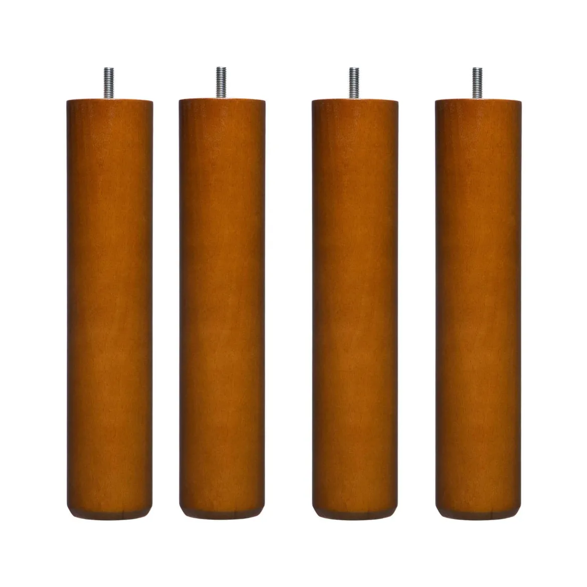 4 pieds cylindriques bois