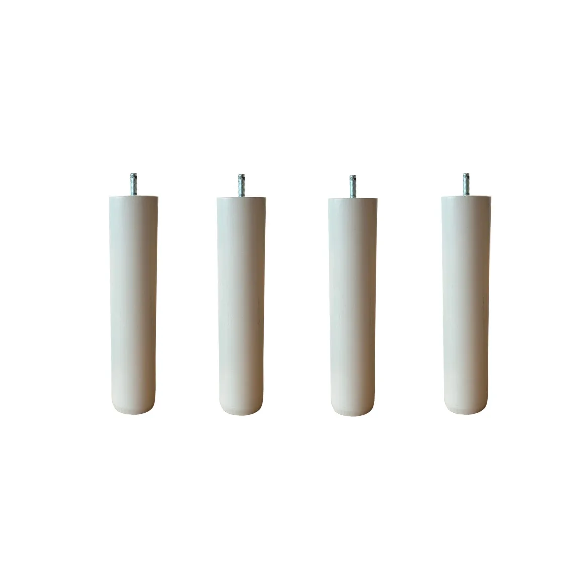 4 pieds cylindriques bois